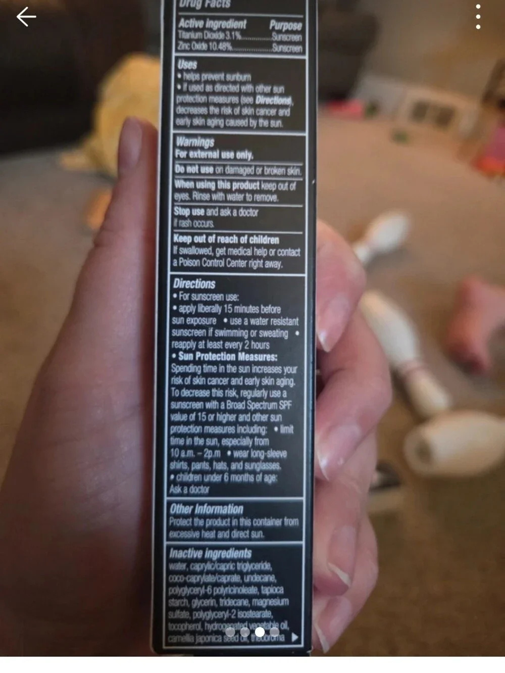 bareMinerals Primer - White and Silver Box